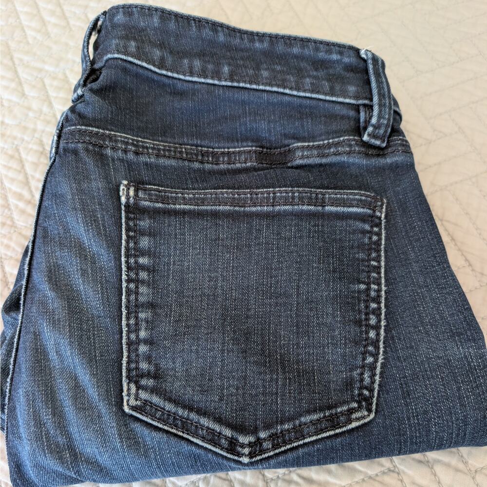 Talbots Jeans Women's Petite Waist Size 28* Dark Blue Straight Leg (0373)